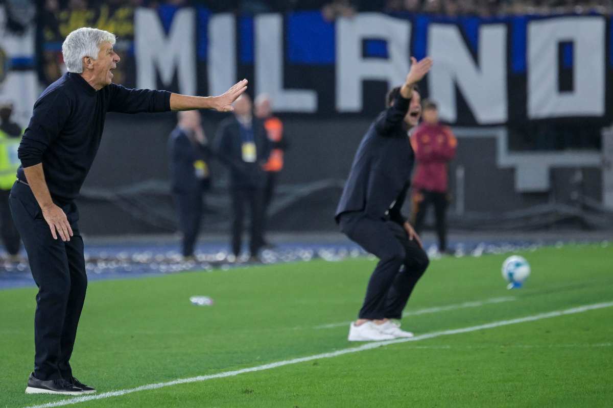Gasperini e Chivu sullo sfondo
