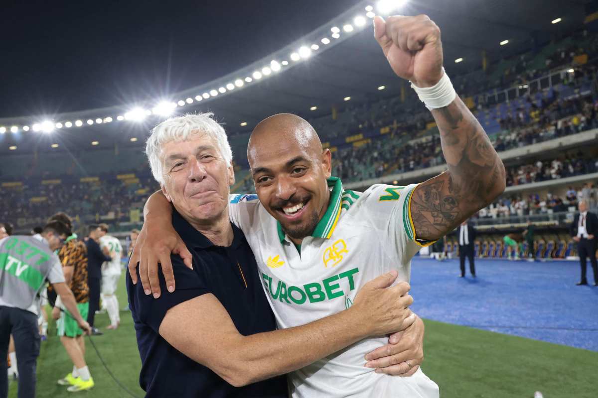 Gasperini e Malen esultano a Verona