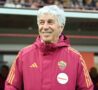 Gian Piero Gasperini ride a bordo campo