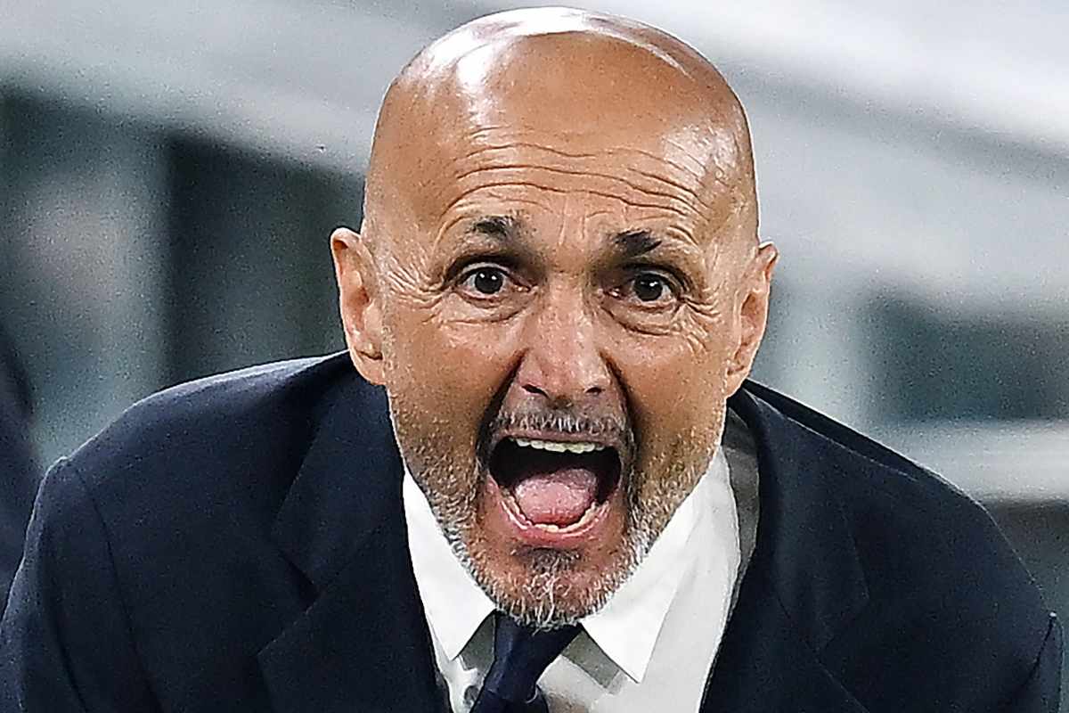 Luciano Spalletti urla in panchina