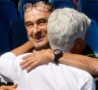 Sarri e Gasperini si abbracciano prima di un derby