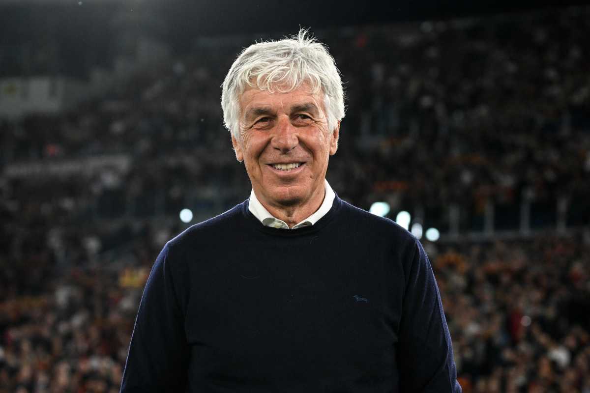 Gasperini sorridente prima del match