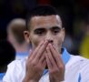 Mason Greenwood esulta dopo il gol