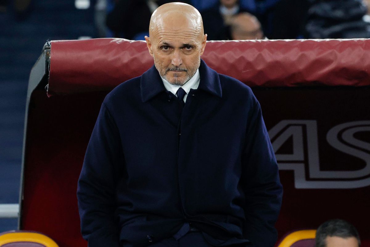 Luciano Spalletti sulla panchina della Roma