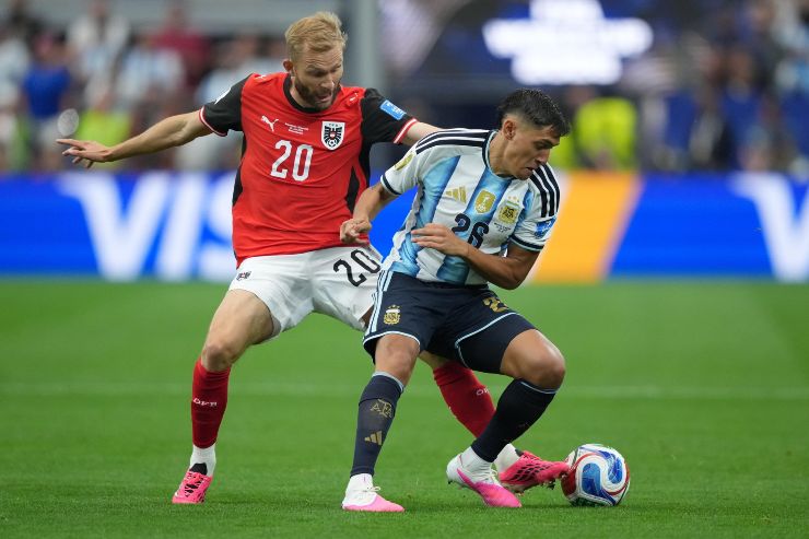 Molina durante Argentina-Austria