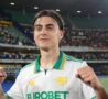 Paulo Dybala esulta al "Bentegodi"