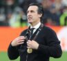 Emery dopo aver vinto l'Europa League