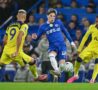 Alejandro Garnacho in azione durante Chelsea-Tottenham
