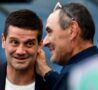 Chivu e Sarri sorridono