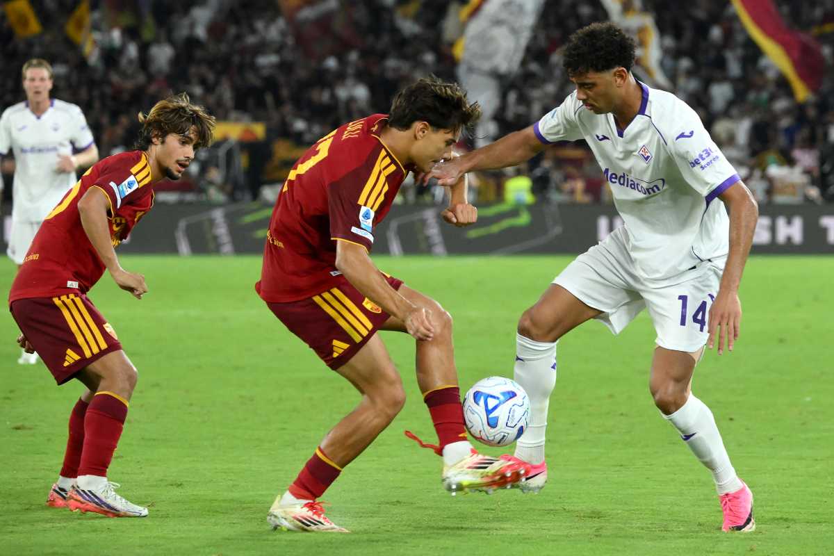 Emanuele Lulli durante Roma-Fiorentina