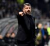 Gennaro Gattuso indica in panchina