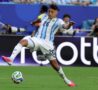 Molina in azione con la nazionale argentina