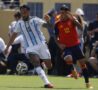 Nico Gonzalez durante Argentina-Spagna