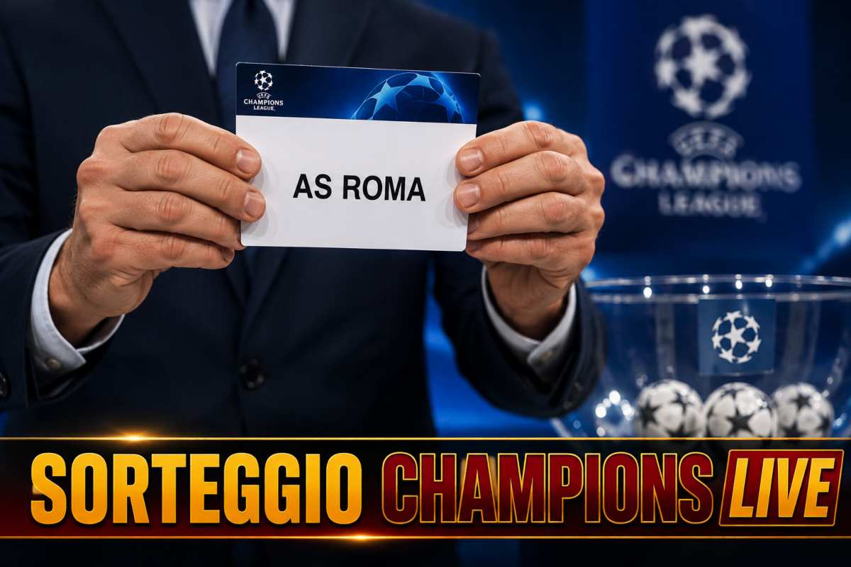 Il cartellino della Roma nel sorteggio Champions