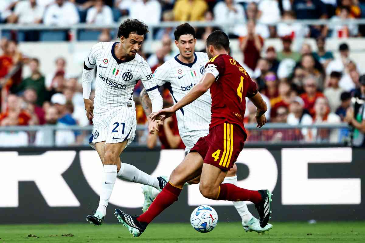 Cristante durante Roma-Inter