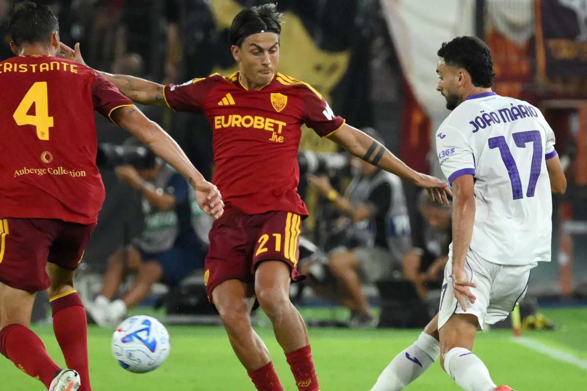 Dybala durante Roma-Fiorentina