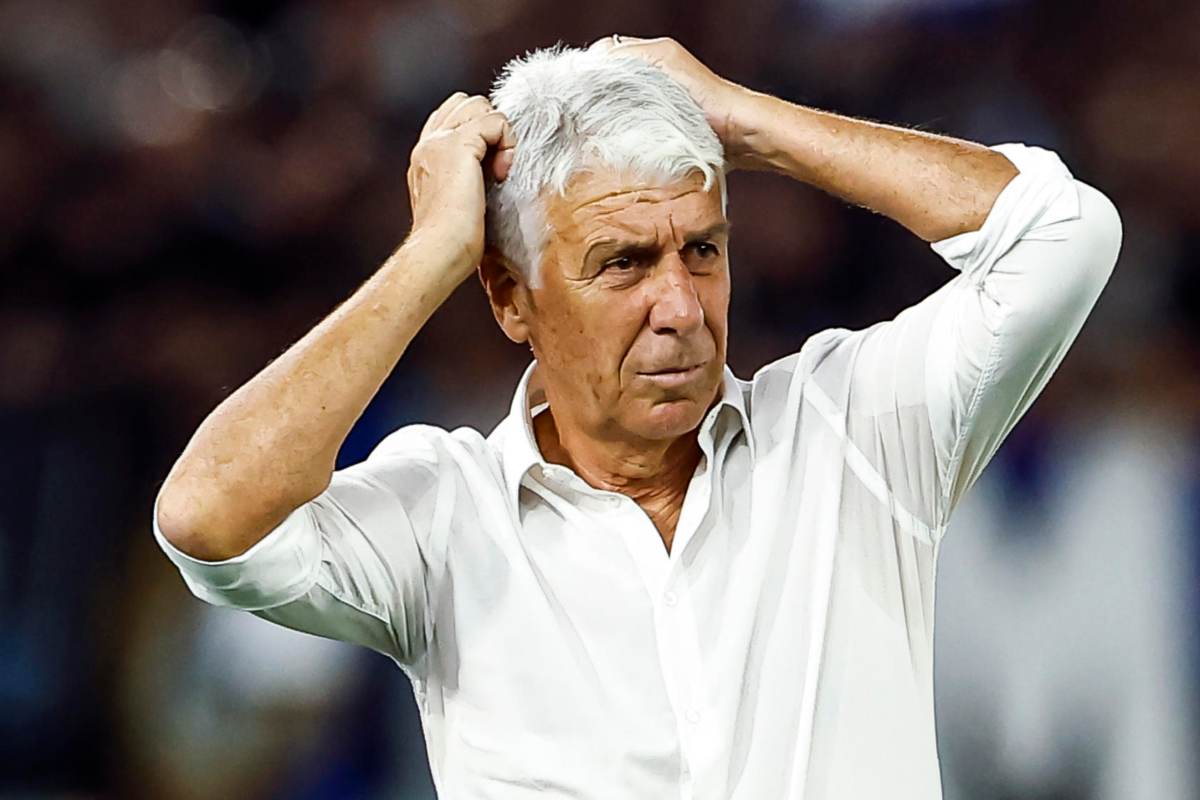 Gian Piero Gasperini si dispera in panchina