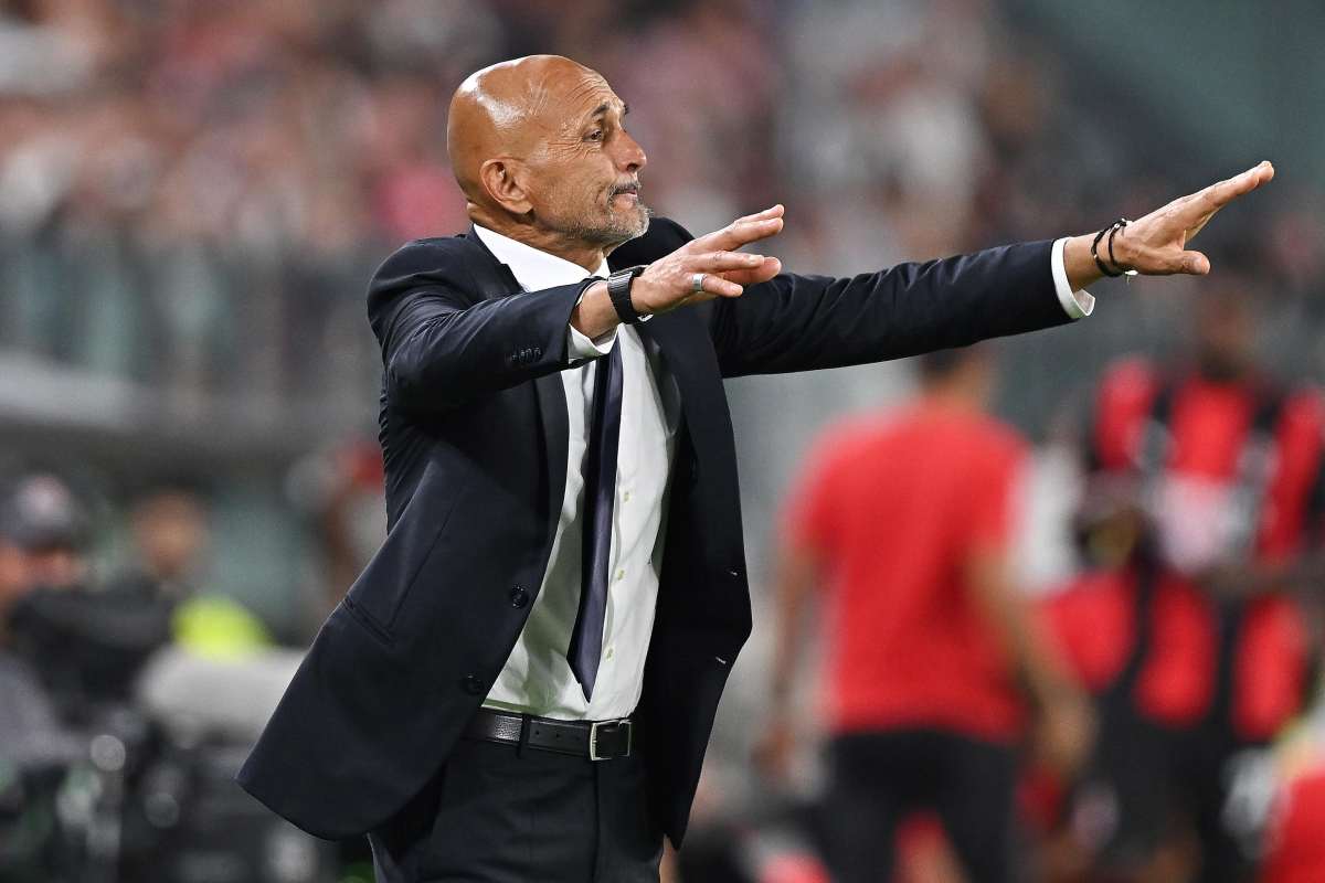 Luciano Spalletti urla a bordo campo