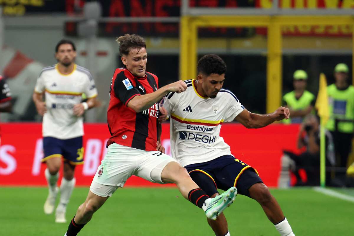 Saelemaekers durante Milan-Lecce
