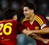 Balerdi e Lulli esultano dopo il gol al Genoa