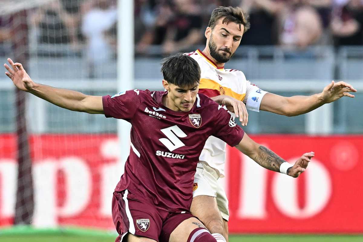 Cristante durante Torino-Roma