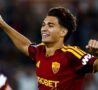 Lulli esulta dopo il primo gol con la Roma