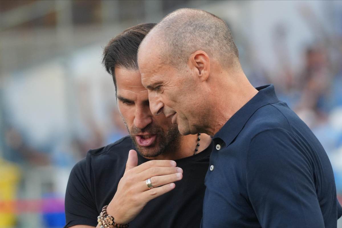 Cesc Fabregas e Allegri a colloquio