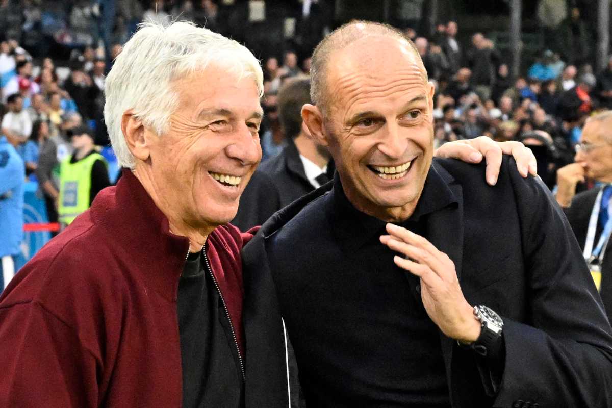 Allegri e Gasperini ridono