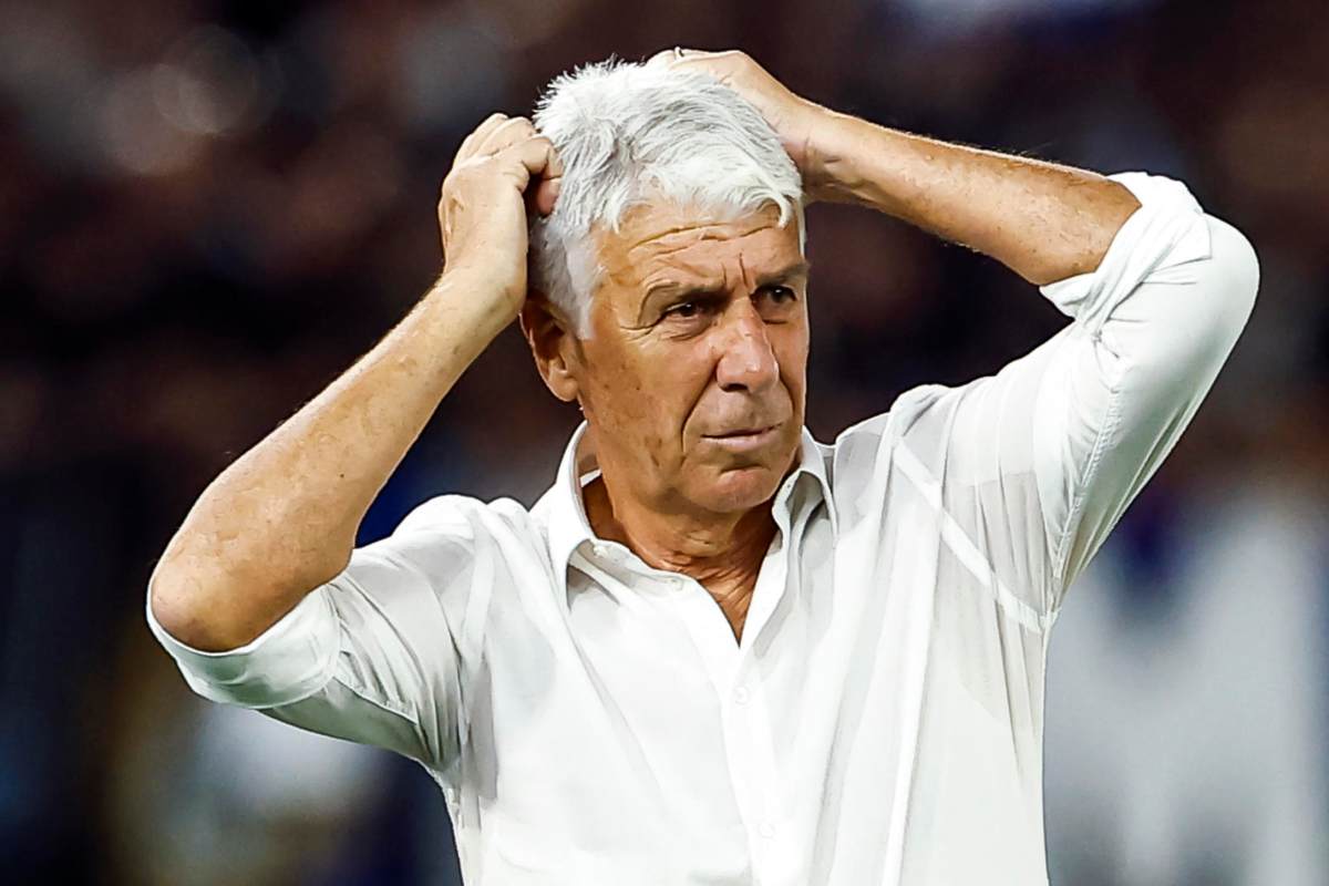 Gasperini disperato in panchina