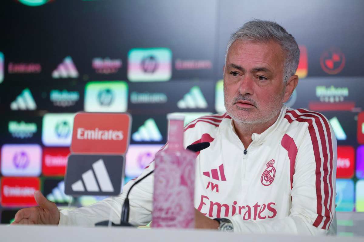 José Mourinho in sala stampa