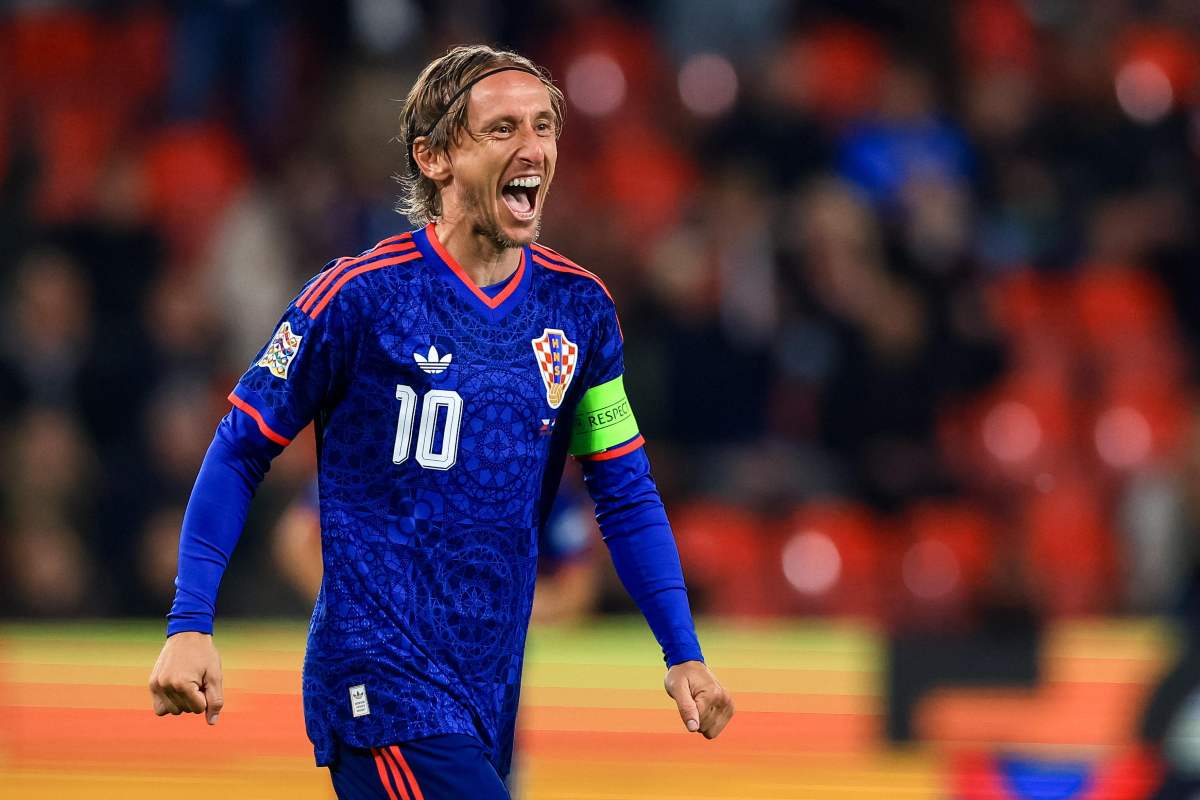 Luka Modric con la Croazia
