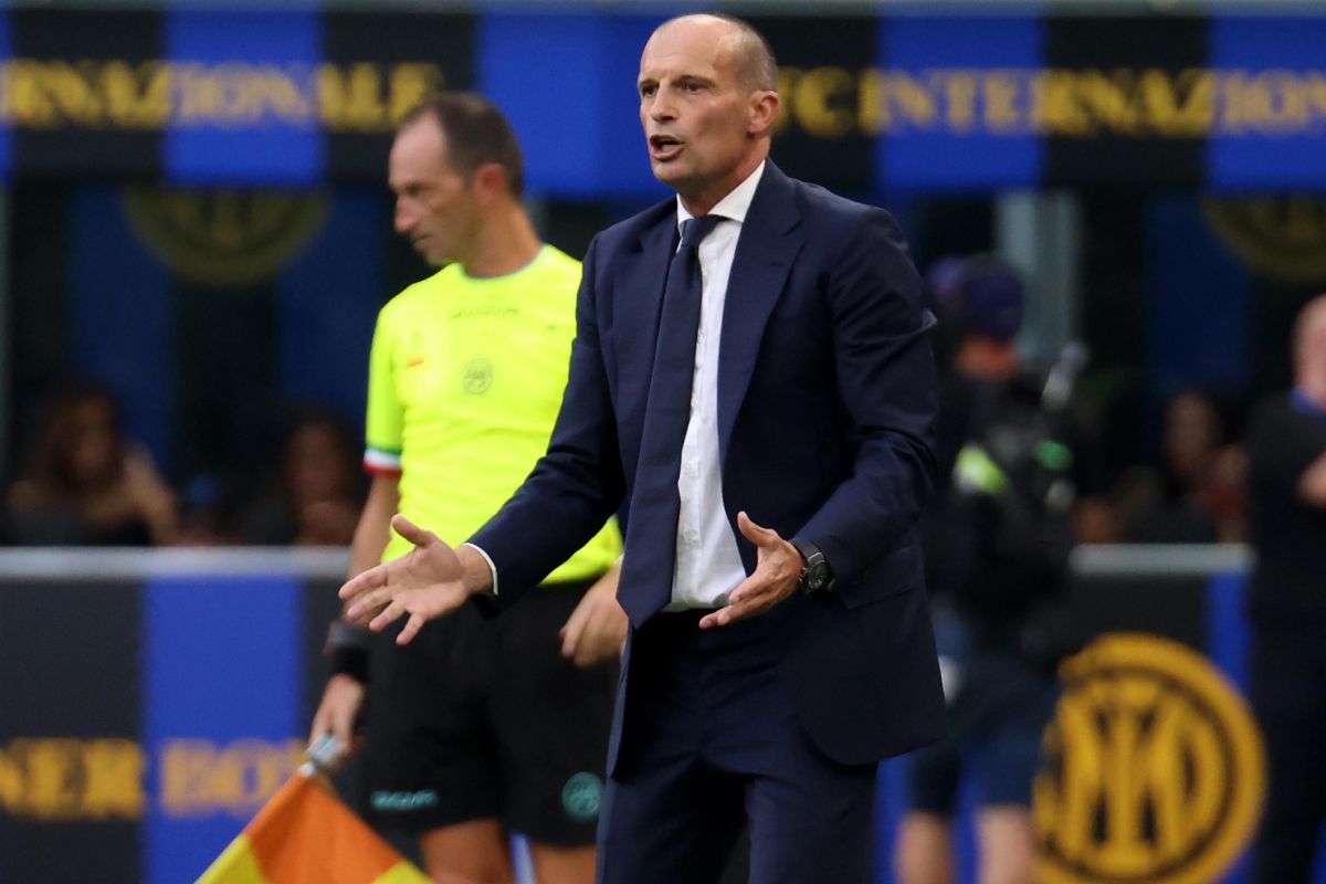 Allegri durante Inter-Napoli