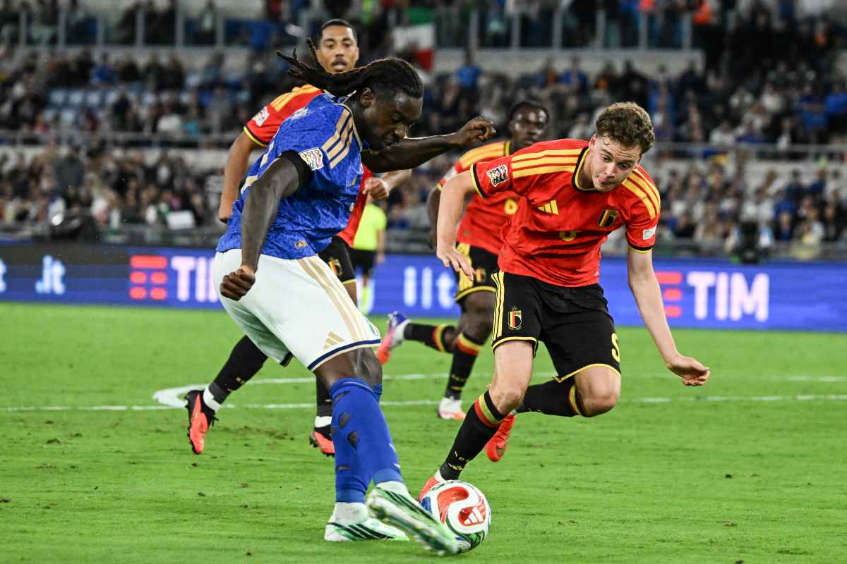 Moise Kean durante Italia-Belgio