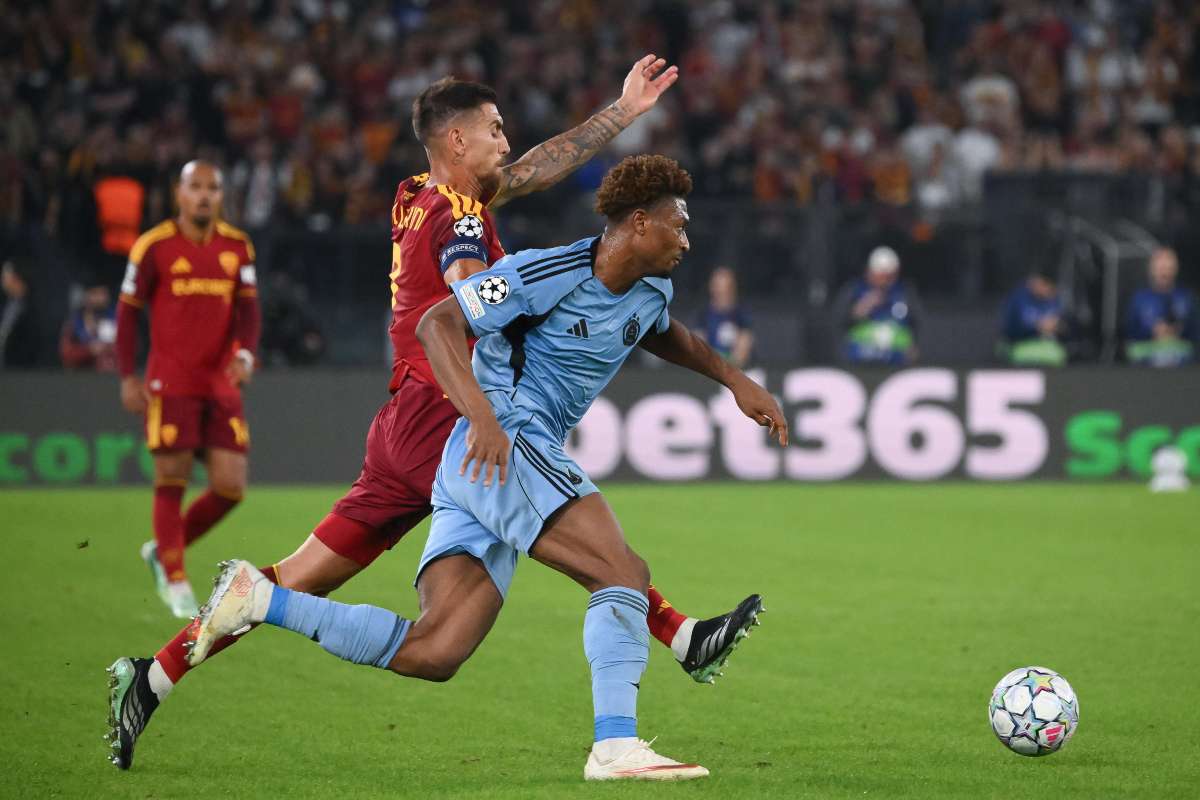 Lorenzo Pellegrini durante Roma-Slovan