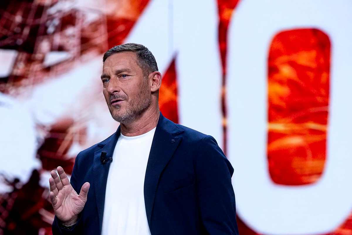 Francesco Totti sul palco